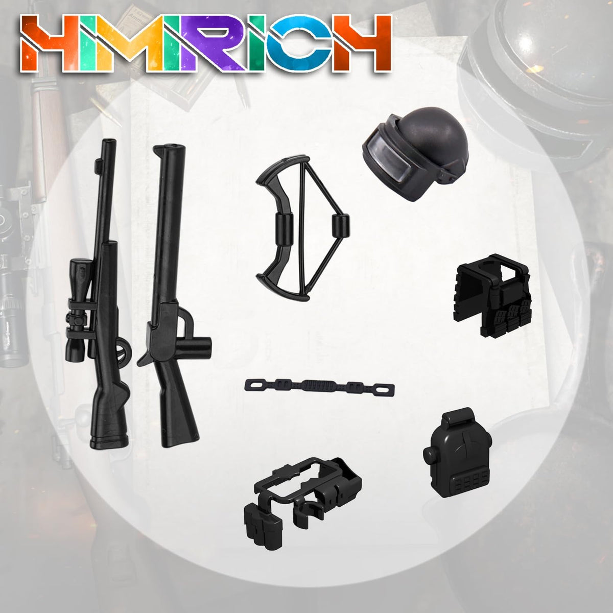 Weapons Pack Military Toy Set Building Blocks Model for Soldier - 38 PCS-Weapons - image 4