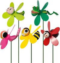 5-Pack 3D Insect Wind Spinners for Yard and Garden