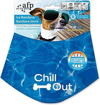 AFP Dog Cooling Bandana, Reusable Breathable Instant Cooling Neck Wrap for Medium Dog, Adjustable - M(Neck Girth 15-18.1 IN)