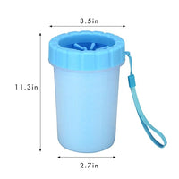 Pet Paw Cleaner Cup–Portable Dog Paw Washer with Soft Silicone Bristles–Easy to Use, Detachable, and Travel-Friendly (Blue)