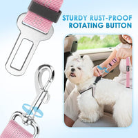 SlowTon Dog Seat Belt for Car - I.Pink / Medium/Large (Headrest + Clip) - image 3