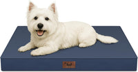 Outdoor Waterproof Orthopedic Dog Bed for Large Dogs – Essentials for Dogs - Navy / 23.0"L x 17.0"W x 2.5"Th