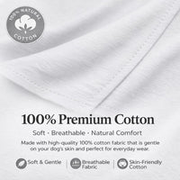 Lovelonglong Pet Clothing Dog Costumes Basic Blank T-Shirt Tee Shirts - B-XL (for Bulldog -50lbs) / White - image 2