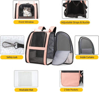 Texsens Innovative Traveler Bubble Backpack Pet Carriers for Cats - Upgraded-Pink - image 4