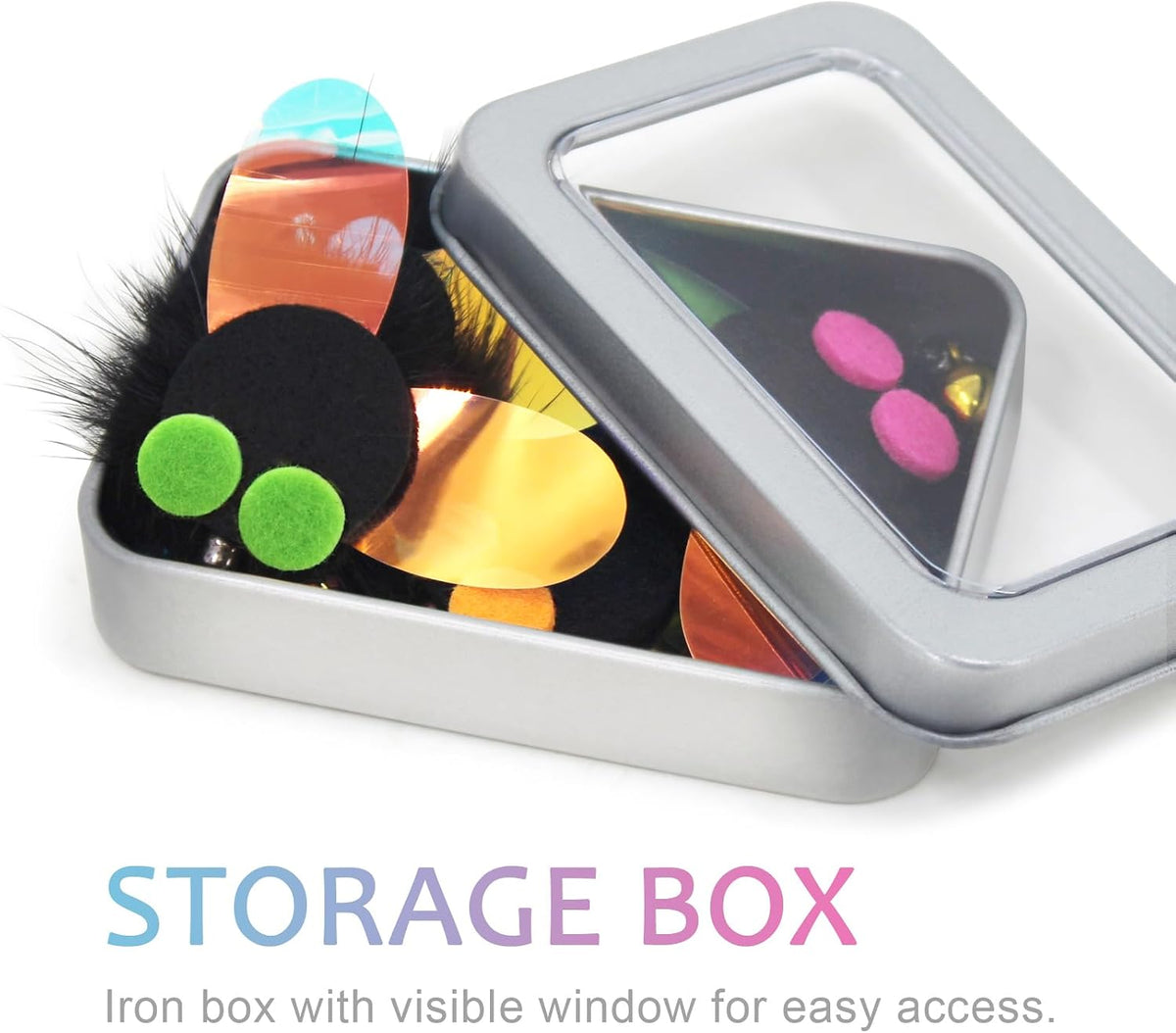 SONGWAY Cat Toy Wand Replacement, Cat Feather Toy Refills - Bug - image 4