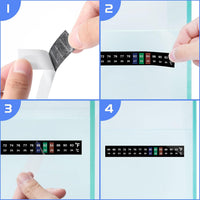 AQUANEAT 6 PCS Aquarium Thermometer Strips - 0.71" x 5.13" - image 3