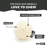 Barkbox Super Chewer Tough Dog Chew Toys for Aggressive Chewers, Plush 2 Toys in 1 (Potato - Small)