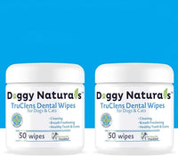 TRUCLENS | Dental Wipes for Dogs and Cats 100ct Wipes (2 Pack)