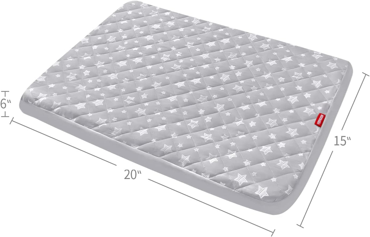 Waterproof Dog Bed Covers Replacement Lovely Grey Star Print - Grey Star / 15 x 20 x 6 inch - image 2