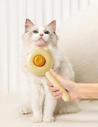 Pet Grooming Brush - Cat & Dog Fur Remover, Massage Brush for Long & Short Hair Pets, Removes Loose Fur & Hair (Green)