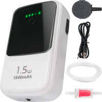 Rechargeable Aerator Portable Fish Bait Bucket Aquarium Air Pump – Essentials for Fish - 1800mAh touchscreen