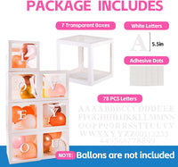 Baby Boxes with 30 PCS Letters - 7 PCS Balloon Box-78 Letter - image 2