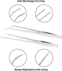 Fri4Free 2PCS 10.6" Stainless Steel Aquarium & Reptile Feeding - image 4