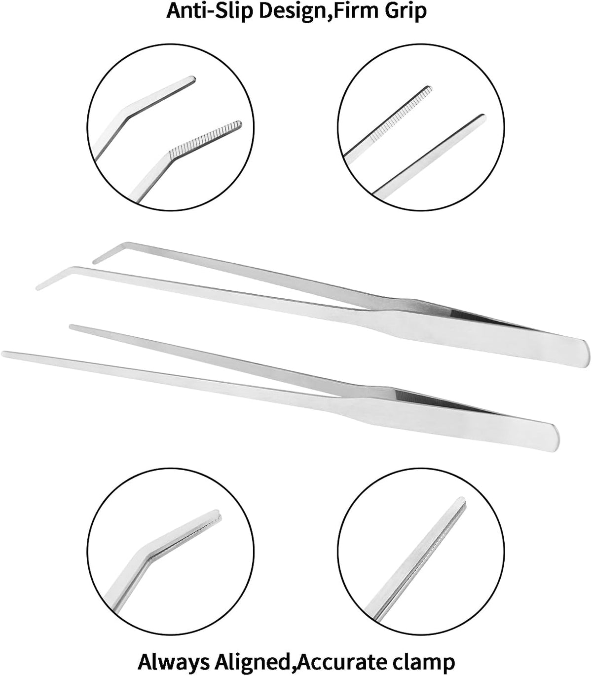 Fri4Free 2PCS 10.6" Stainless Steel Aquarium & Reptile Feeding - image 4