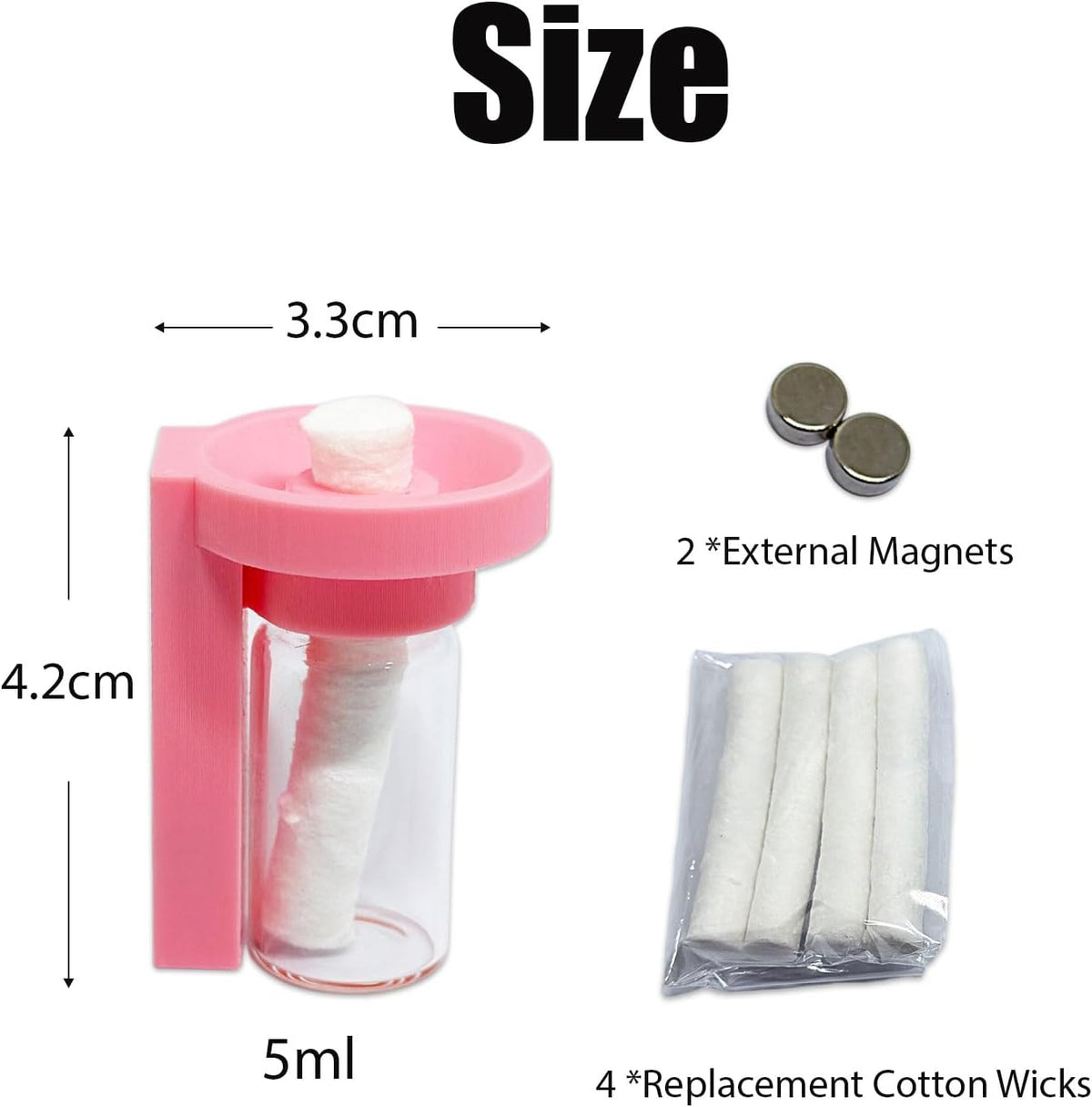 Jumping Spider Water Dispenser, Magnetic Hanging Feeder - Pink / 5ML - image 4
