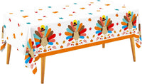 Gatherfun Football Party Decorations Disposable Tablecloth Plastic - thanksgiving
