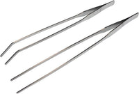 Longjet Kitchen Tweezers Metal Tongs for Cooking - Reptile Feeding Tongs for Gecko, Bearded Dragon, Snake - Long Forceps for Aquarium Plant