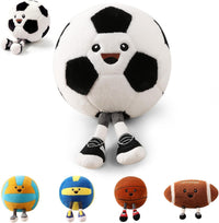 KUCCO-PILLOW 11 inch soccer ball plush pillow with two little legs - view 5