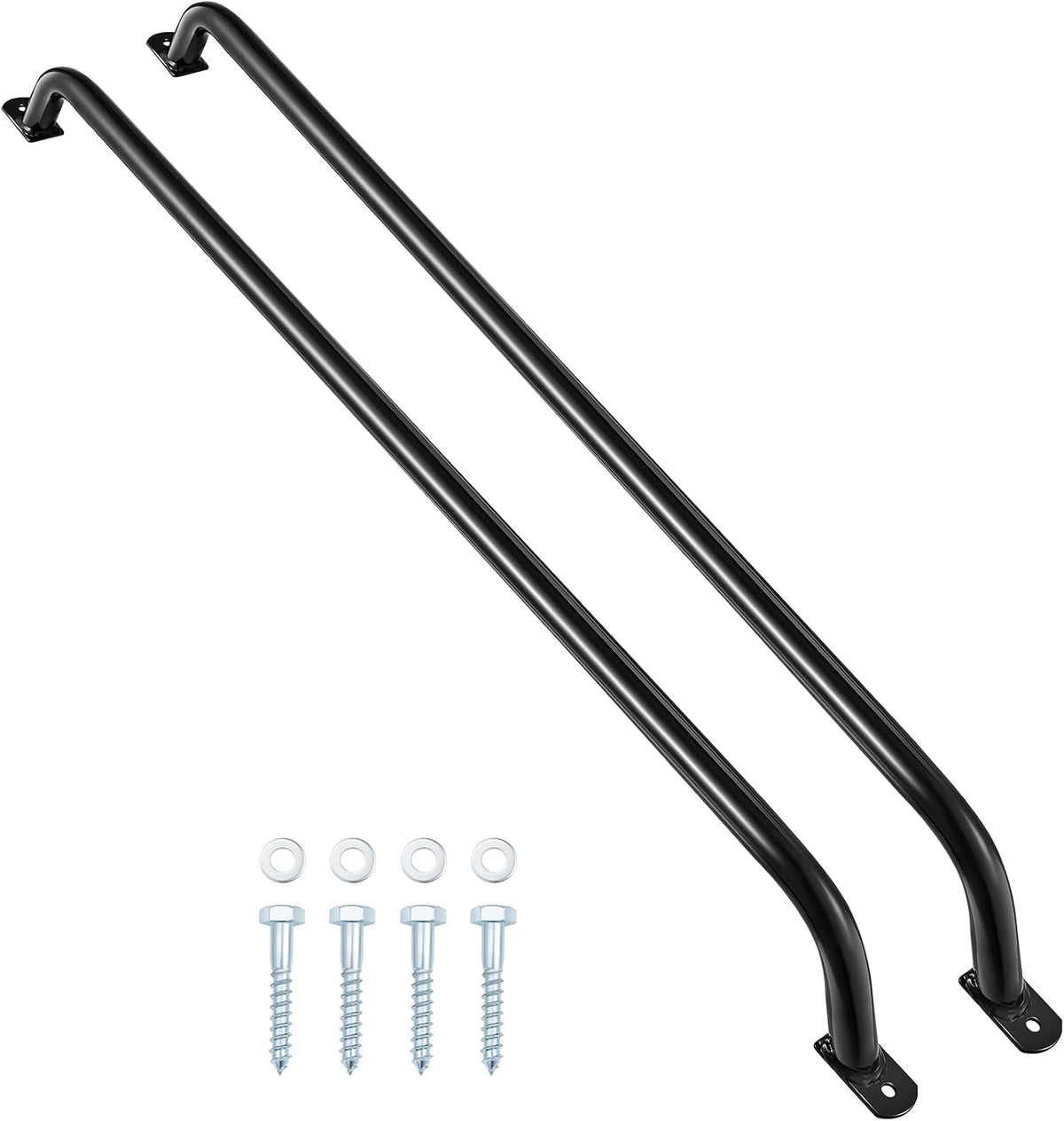 Lounsweer 2 Pcs, Long Grab Bars - 4 / Black / 39 Inch