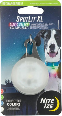 Nite Ize SpotLit XL Rechargeable Collar Light, Disc-O Select
