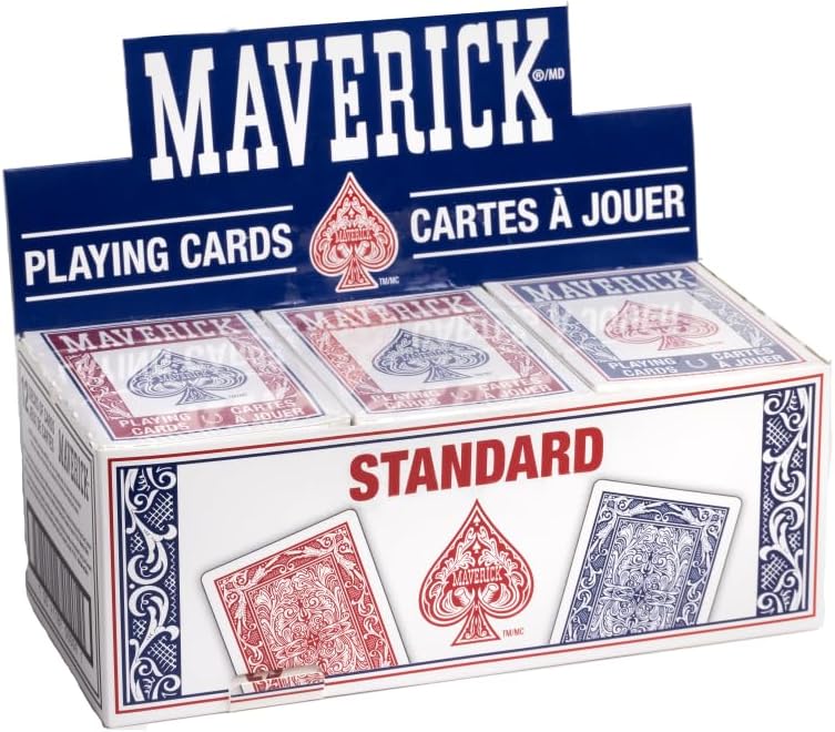 Maverick Playing Cards 12 Pack, Standard Index - 12 PK Standard
