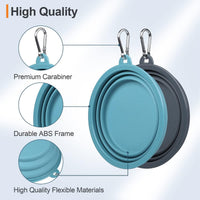 Kytely Collapsible Dog Bowls Medium - Lake Blue & Grey / Medium - image 4