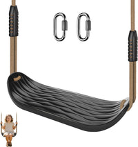SELEWARE Black High Back Full Bucket Toddler Swing Seat w/Adjustable - Black U-shape Swing (1 Pack)