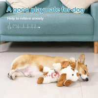 Heartbeat Dog Toy for Puppy- Helps for Dog Anxiety Relief and Calming Aid, Stuffed Animal Anxiety Calming Behavioral Aid Puppy Heartbeat Toy Sleep aid for Dogs Cats Pets