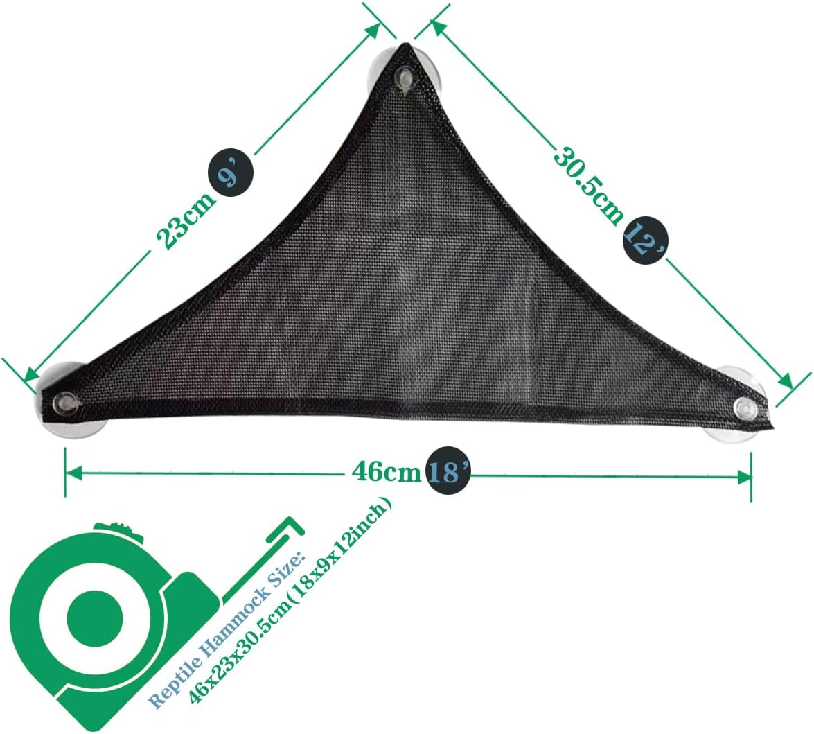 Bearded Dragon Hammock Reptile Hammock for Axolotl, Geckos - 18*12*9inch - image 2