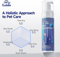 Waterless Cat Shampoo - No Rinse Foam Cat Bath | Licking Safe Dry Shampoo for Dander Reducing | pH Balanced (7 oz) for Kitten Sensitive Skin | Deep Cleansing Relieves Itchy Skin & Shedding