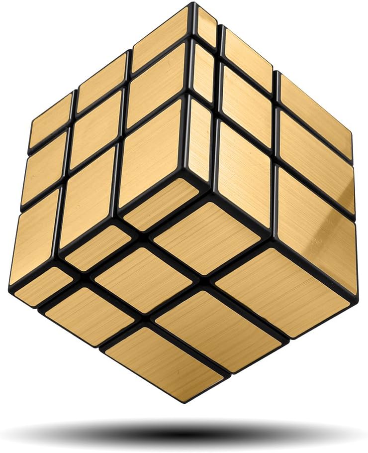 D-FantiX Shengshou Gold Mirror Cube 3x3x3 - Gold