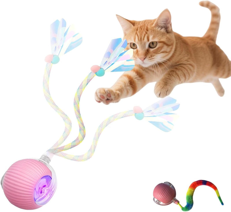 Interactive Dog Cat Toy Ball - pink