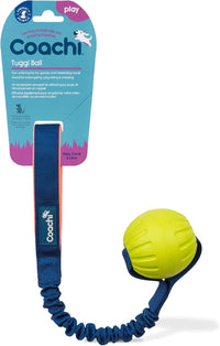 Coachi Tuggi Tug, Interactive Dog Toy for Tug of War & Play - Tuggi Ball
