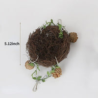 Natural Rattan Nest Small Medium Large Bird Swing for Parrot Parakeet - Small - image 2