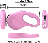 Retractable Dog Leash for Small Medium Dogs - Pink - image 2
