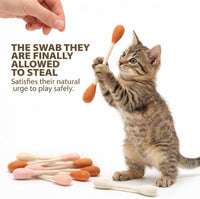 Glaciart One XXL Swabs Cat Toys with Catnip, 2 Pk - Beige Swabs / Regular - image 3