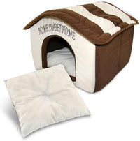 Best Pet Supplies Portable Indoor Pet House – Perfect for Cats & Small Dogs, Easy To Assemble – Cream