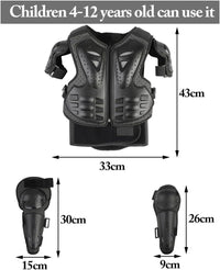 JUSTDOLIFE youth dirt bike gear set with chest protector, knee and elbow pads - view 18