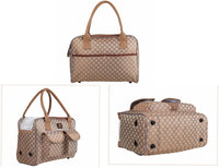 Hubulk Dog Carrier Bag Pet Tote Bag Doggie Handbag Cat Purse Puppy - 15.7"L x 7.0"W x 11.0"H / Khaki - image 2