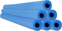 Hanaive white foam pool noodles, 6 pack, 52 inches long with hollow centers