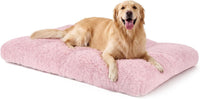 JOEJOY Large Dog Bed Crate Pad - 44.0"L x 32.0"W x 4.0"Th / Pink