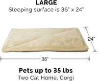 FurHaven ThermaNAP Self Warming Cat Mat - Large - 36"L x 24"W (Pack of 2) / 크림 - image 2