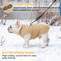 Dog Fleece Vest Sweater Winter Jacket for Small and Medium Large Dogs - X-Small / BLACK PAW - image 4