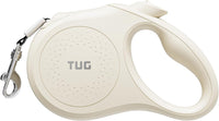 TUG Quest Retractable Dog Leash, 360° Tangle-Free - Cream / Large