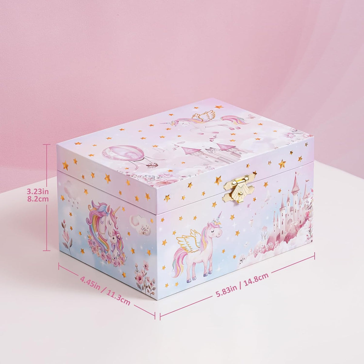 ProCase Musical Unicorn Jewelry Box for Girls, Spinning Unicorn – Fun for Kids & Family - Unicorn (Box Only) - image 3