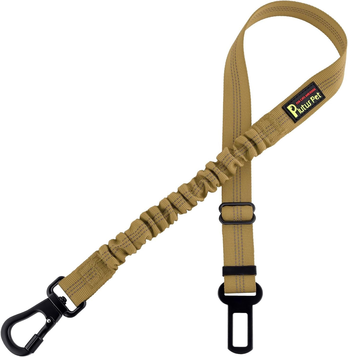 Plutus Pet Dog Seat Belt for Car - Brown