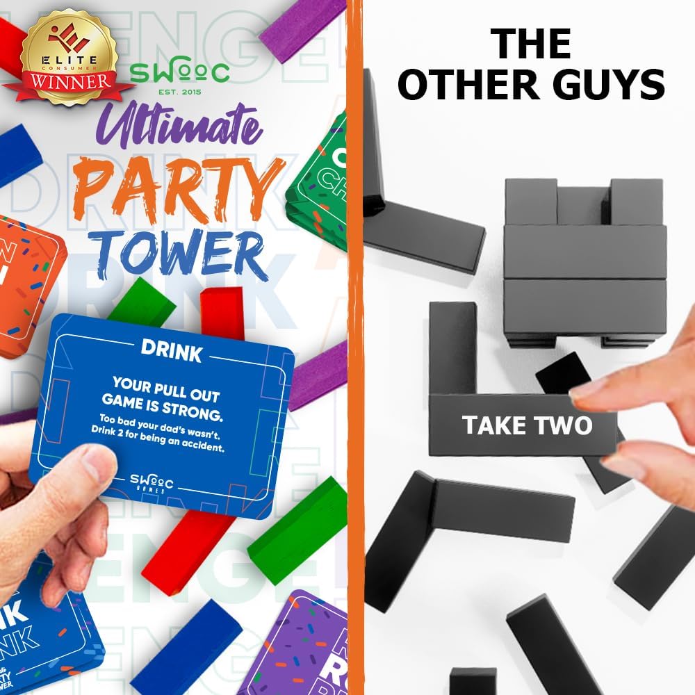 Swooc Games, Ultimate Party Tower, 100 Original Commands - image 2