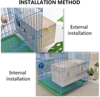 Parakeet Nesting Box, Bird Nest Breeding Box Cage Wood House for Finch Lovebirds Cockatiel Budgie - Small: 8" x 5" x 5" - image 4