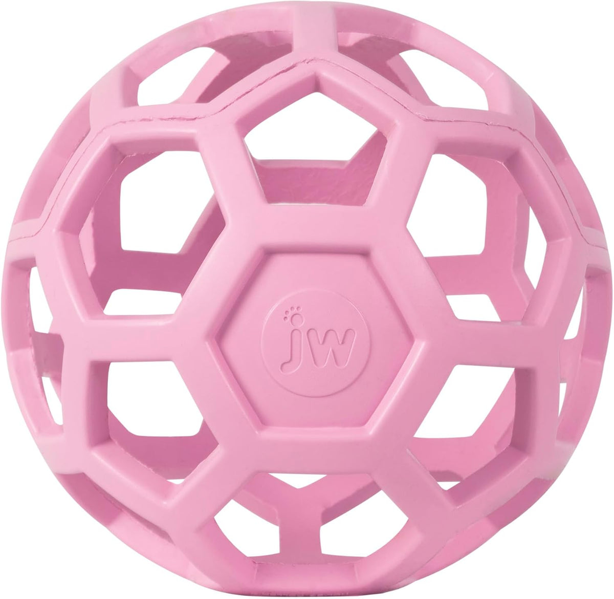 JW Pet HOL-ee Roller Dog Puzzle Ball, Large 5.5in - Pink / Large