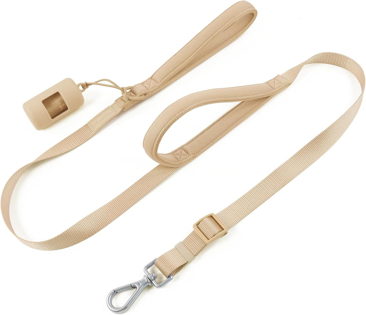 Wisedog Two Handles Dog Leash, Lilac - Sand Color / M